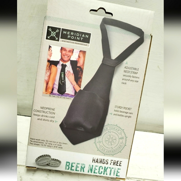 St Patty's Day hands free beer necktie new in box party drink apparel Irish - Picture 2 of 4